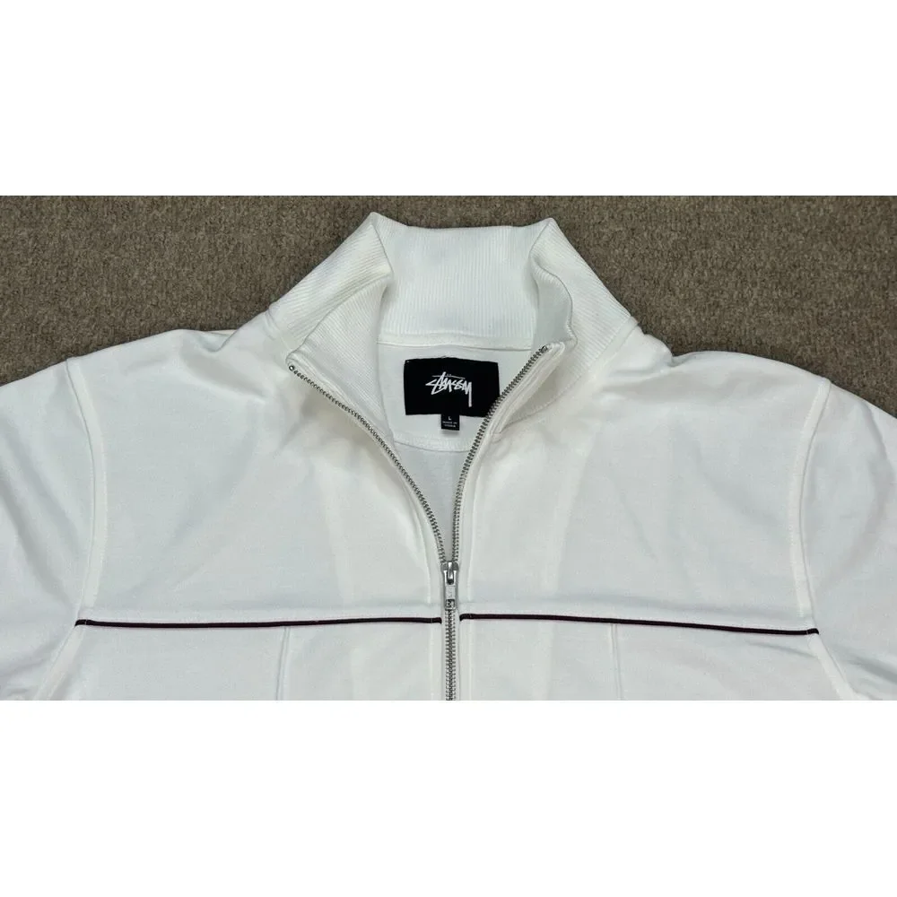 Stussy‎ Men's Full Zip Long Sleeve Poly Track Jacket Size Large